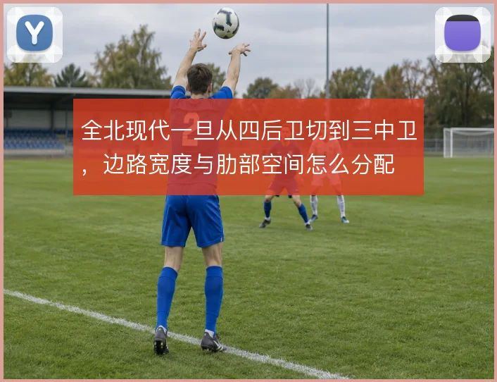 全北现代一旦从四后卫切到三中卫,边路宽度与肋部空间怎么分配